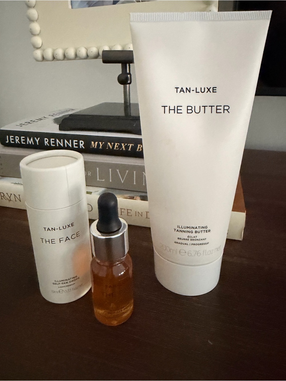 Tan Luxe illuminating body butter and Light/med   Illuminating Tanning Butter